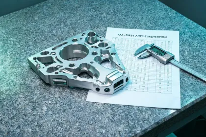 Aerospace CNC bracket inspection