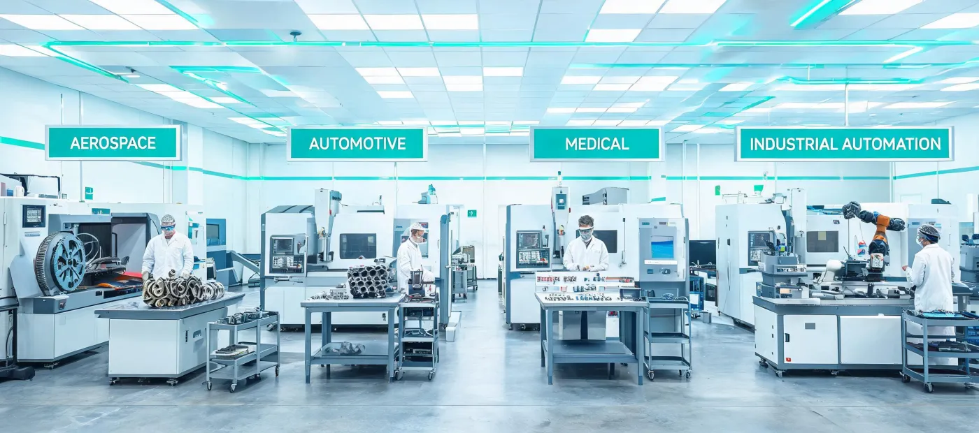 CNC machine shop serving multiple industries